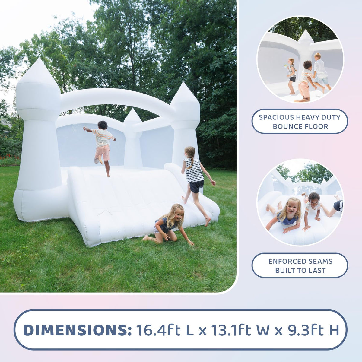 Bounceland Daydreamer UL-certified blower included for fast inflation