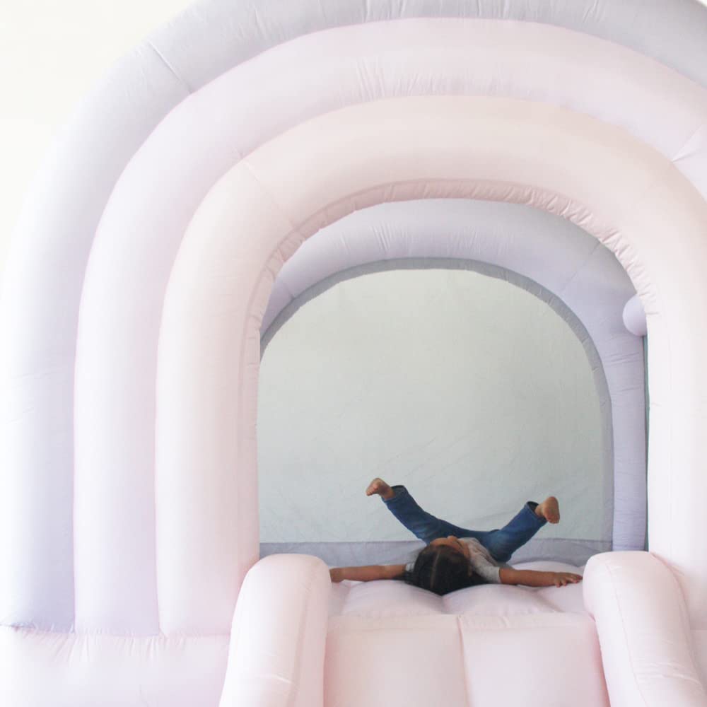 Bounceland Daydreamer compact footprint fits indoors and outdoors.