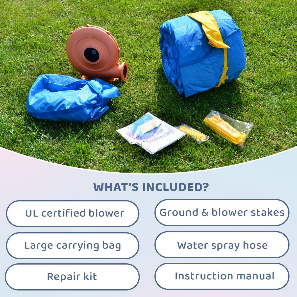 Bounceland Pop Star packaging and portability for easy storage.