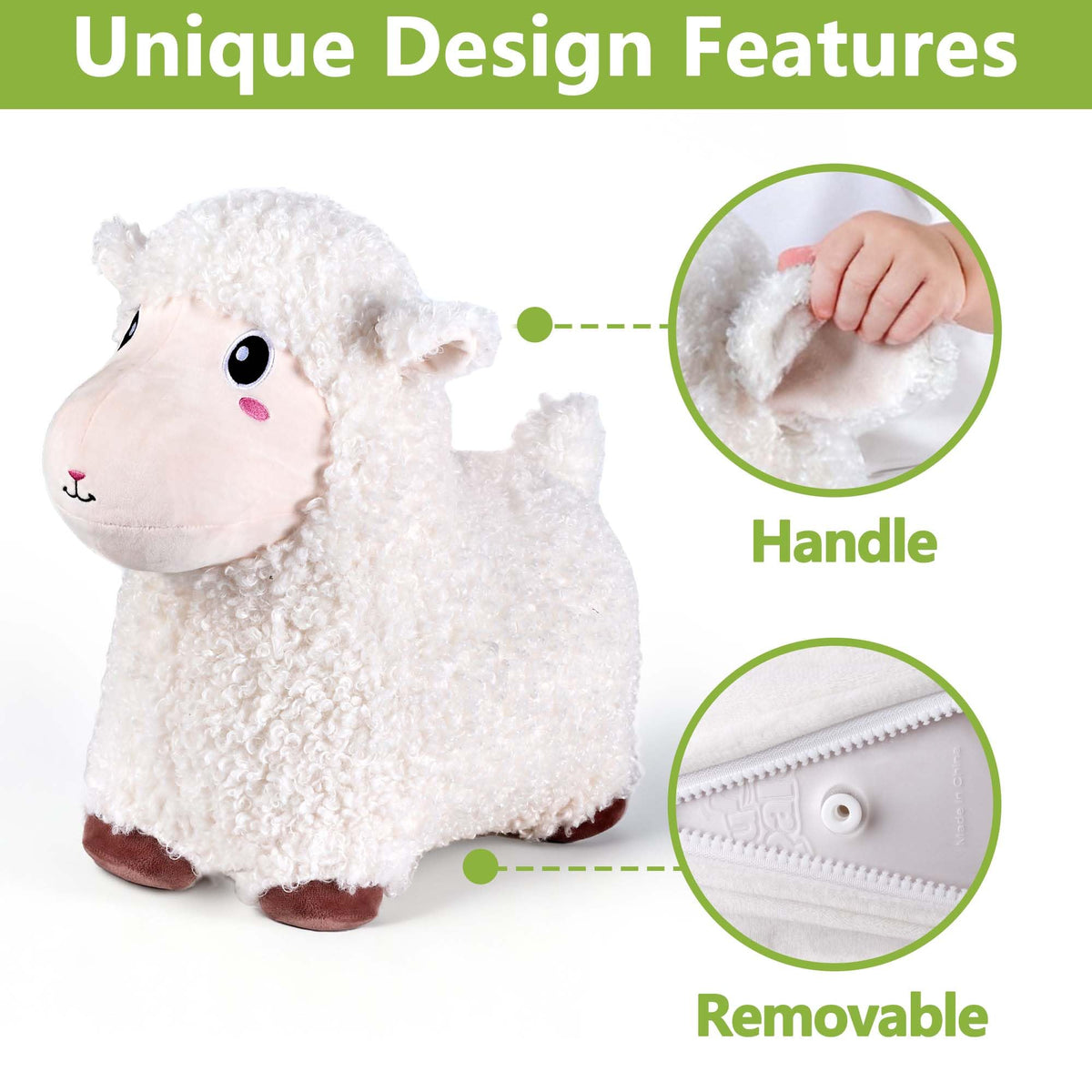 Simple inflation of Bouncy Pals Sheep Hopper with air stopper