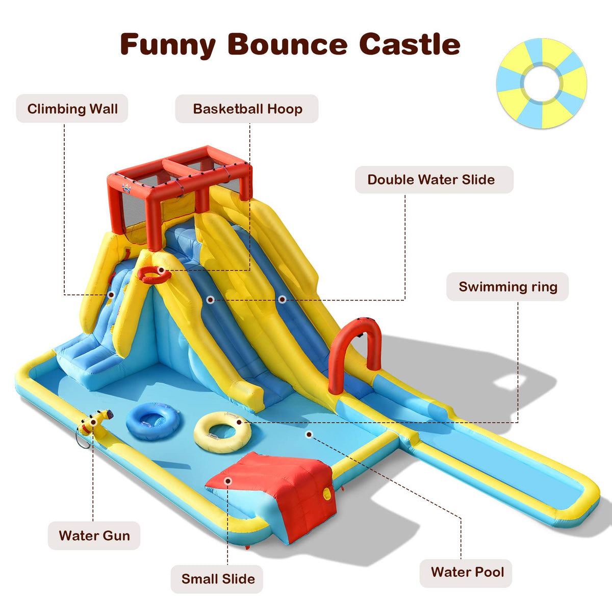 BOUNTECH quick inflate design to set up in minutes