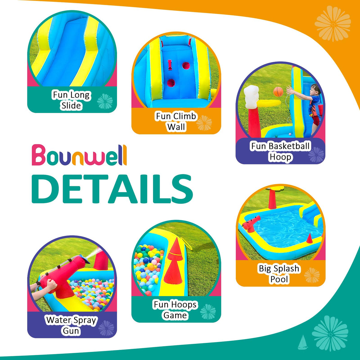 Bounwell water cannon delivers splashy action for cooling outdoor fun.
