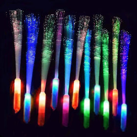BouQuw 25-piece glow fiber wand set for vibrant nighttime parties