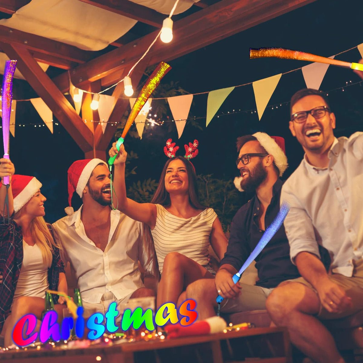 BouQuw Christmas and New Year glow wands for festive celebrations