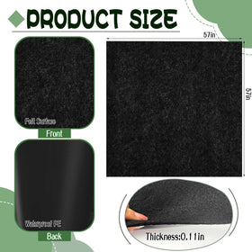 BOUTICOL Outdoor Playhouse Mat non-slip backing provides stable footing on damp surfaces.
