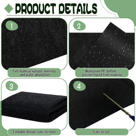 BOUTICOL mat's water-absorbent surface keeps little feet dry during play.