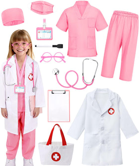 Boutrele doctor costume white lab coat for immersive pretend play
