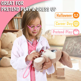 Boutrele kids scrubs top and pants offer comfortable, flexible wear during active play.