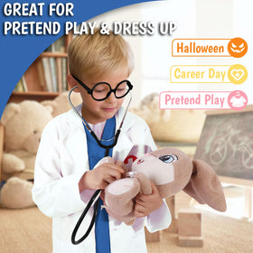 Boutrele kids scrubs top, comfortable fit with pockets for busy pretend doctors.