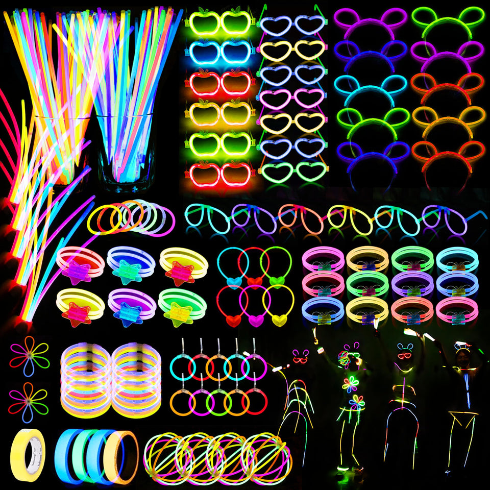 Bowskevm glow sticks bulk illuminate parties with vibrant neon color.