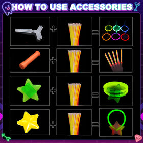 Bowskevm glow connectors and accessories for customizable wearables.