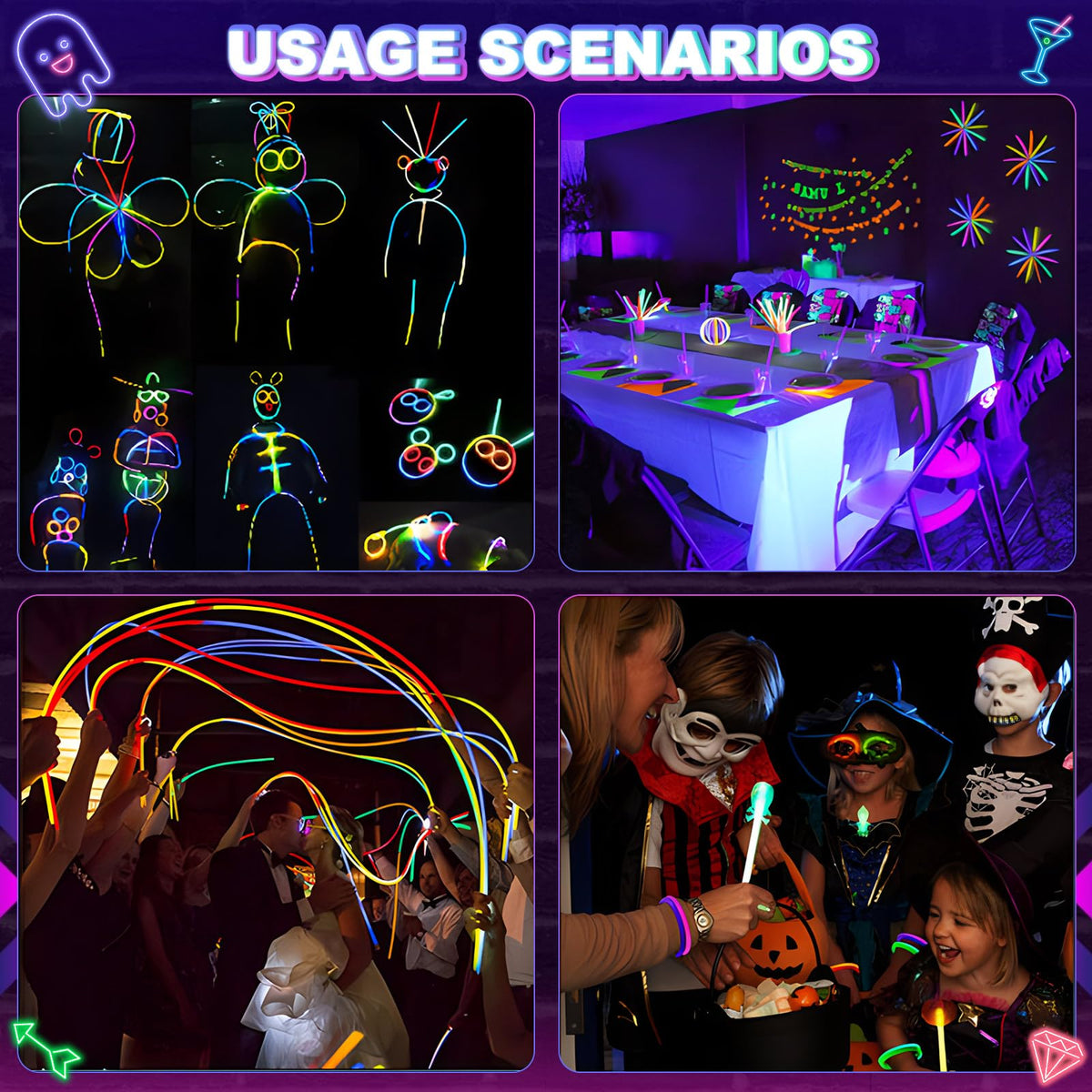 Bowskevm neon party setup kit for quick ambiance.