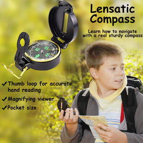 Box O' Mart Outdoor Adventure Set magnifier glass, encourages close-up science during outdoor hunts
