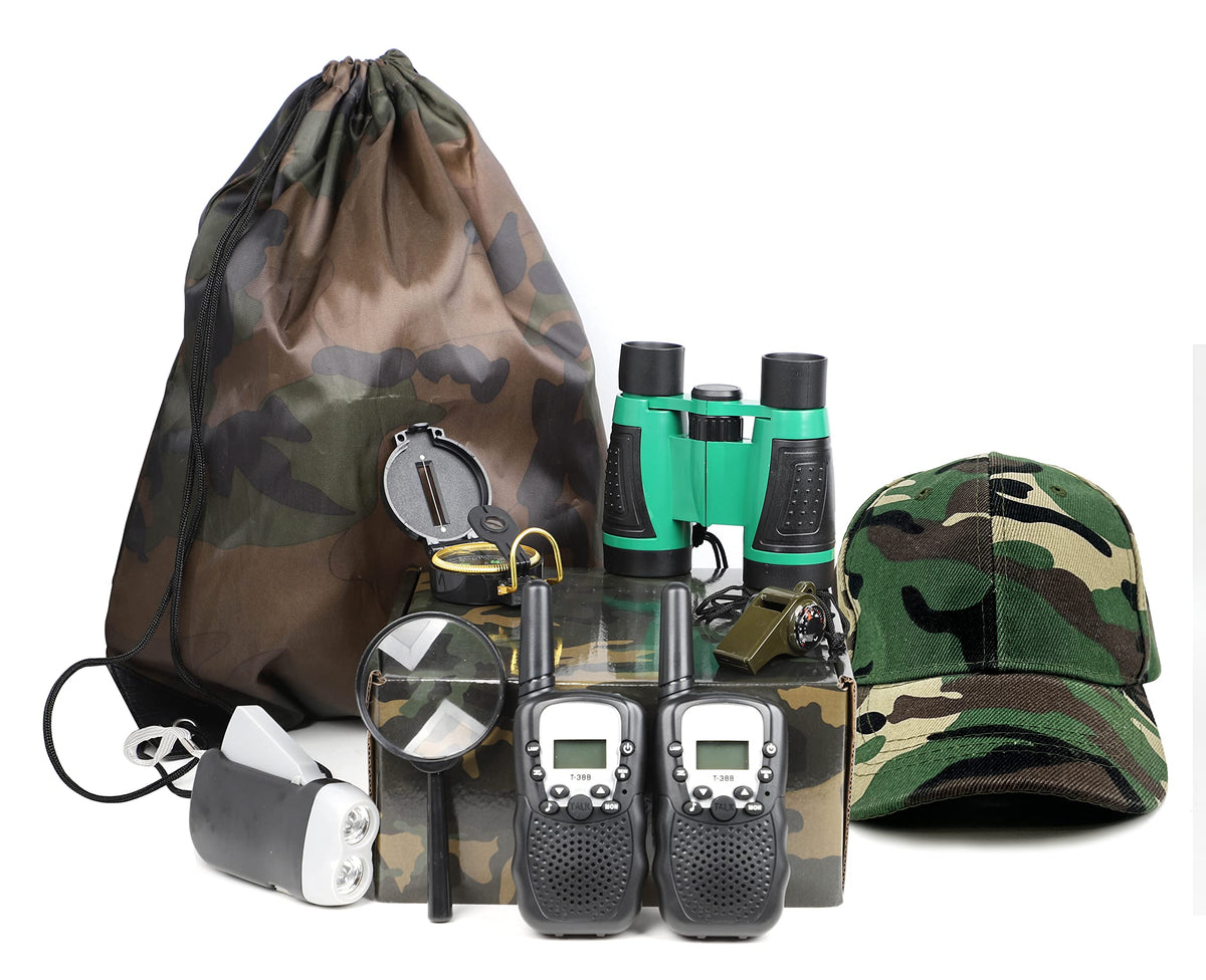 Box O' Mart Outdoor Adventure Set walkie-talkies for kids, enhance outdoor communication during play