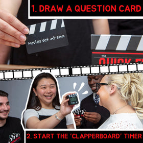 Friends play Quick Flix for lively movie knowledge challenges.