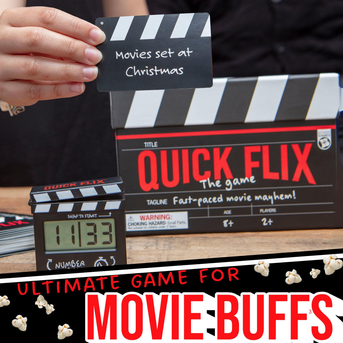 Boxer Gifts Quick Flix electric timer pacing your movie night.