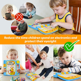 Boxiki kids Talking Activity Book sound melodies enhance engagement during playtime.