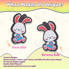BoxNoble Magic Aqua Puffy Easter design showcases double-sided 3D effect