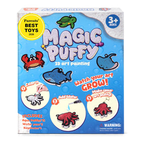 BoxNoble Magic Aqua Puffy kit ready for colorful, mess-free crafting sessions.