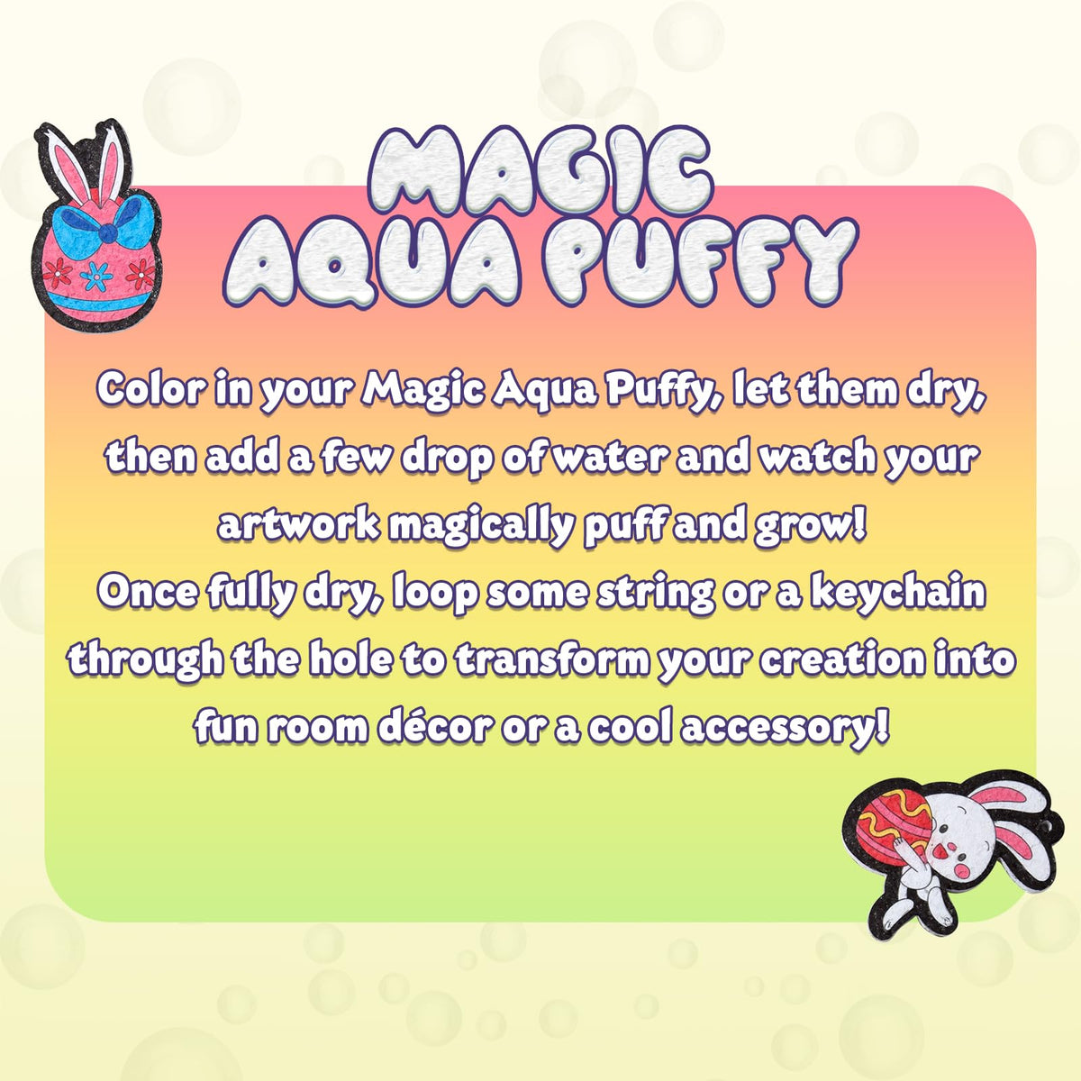 BoxNoble Magic Aqua Puffy mess-free craft for easy creativity