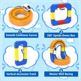 BOYKO USB-rechargeable trains offer long-lasting play with quick recharges.
