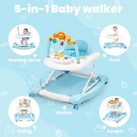 Boyro Baby 5-in-1 walker in bouncer mode promotes playful sensory exploration