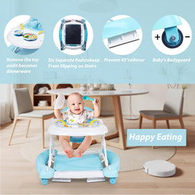 Height adjustable design on Boyro Baby 5-in-1 walker keeps baby at the right level