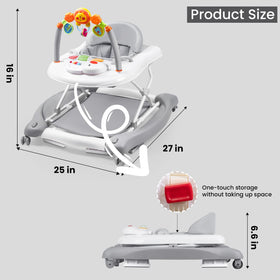 Boyro Baby Bouncer Rocker mode gently soothes and entertains.