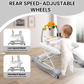 Boyro Baby Safe Design with stable chassis improves balance during first steps.