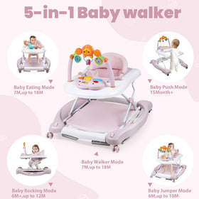 Boyro Baby Walker in bouncer mode provides gentle supported play