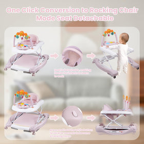 Boyro Baby Walker with eating tray for supervised snack time