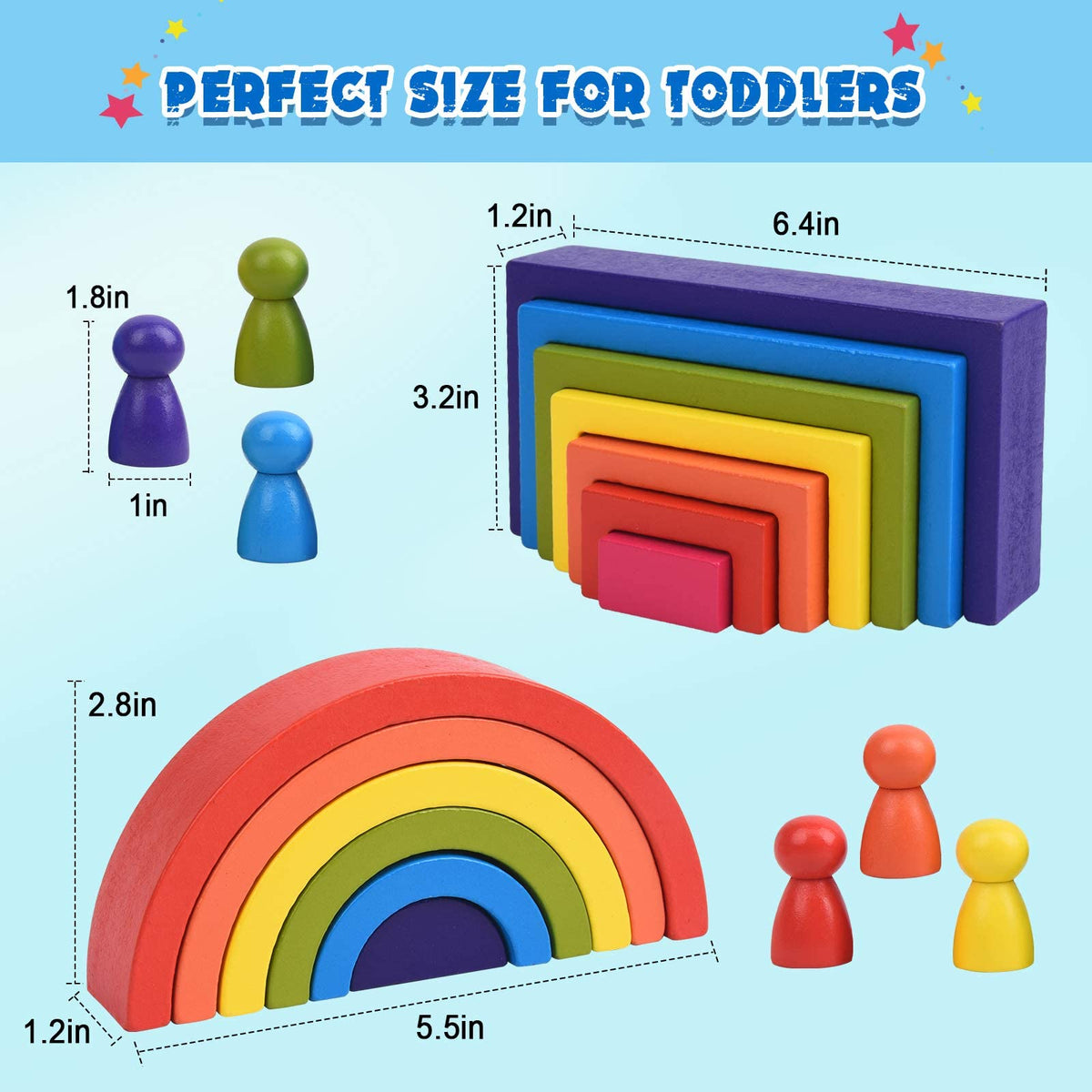 BOZE SUPOD small doll-shaped blocks for storytelling and coordination