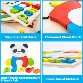 BOZE SUPOD owl puzzle educational toy aids spelling and word association.