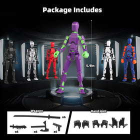 BOZOBO assembled robot on desk highlights decoration, drawing study, and photography props.