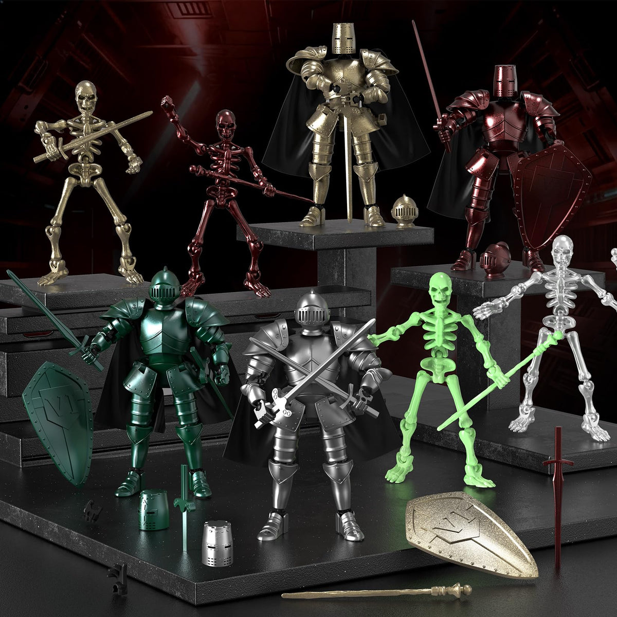 BOZOBO Titan 13 figure with a vibrant multi-color display for eye-catching shelves.