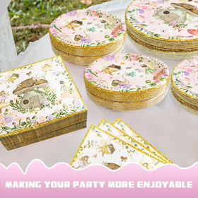 Bphweulko fairy party tableware forks — sturdy plastic forks for kid-friendly dining