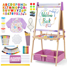 bpmfkid 3-in-1 easel front view inspires creative drawing sessions for kids