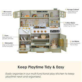 BPMFKID coffee maker adds cozy morning routine pretend play and storytelling.