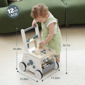 bpmfkid wooden walker Montessori learning encourages sequencing and fine motor skills