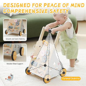 Bpmfkid wooden walker makes a thoughtful gift to inspire active play and learning.