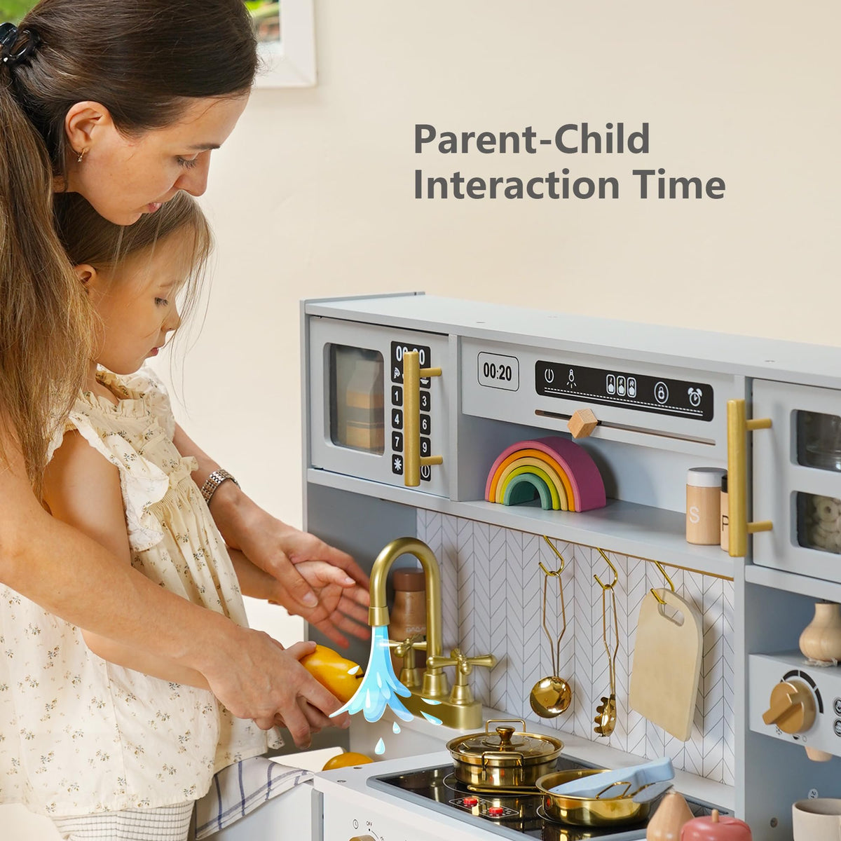 BPMFKID ice dispenser adds interactive cooling moments for pretend beverages.