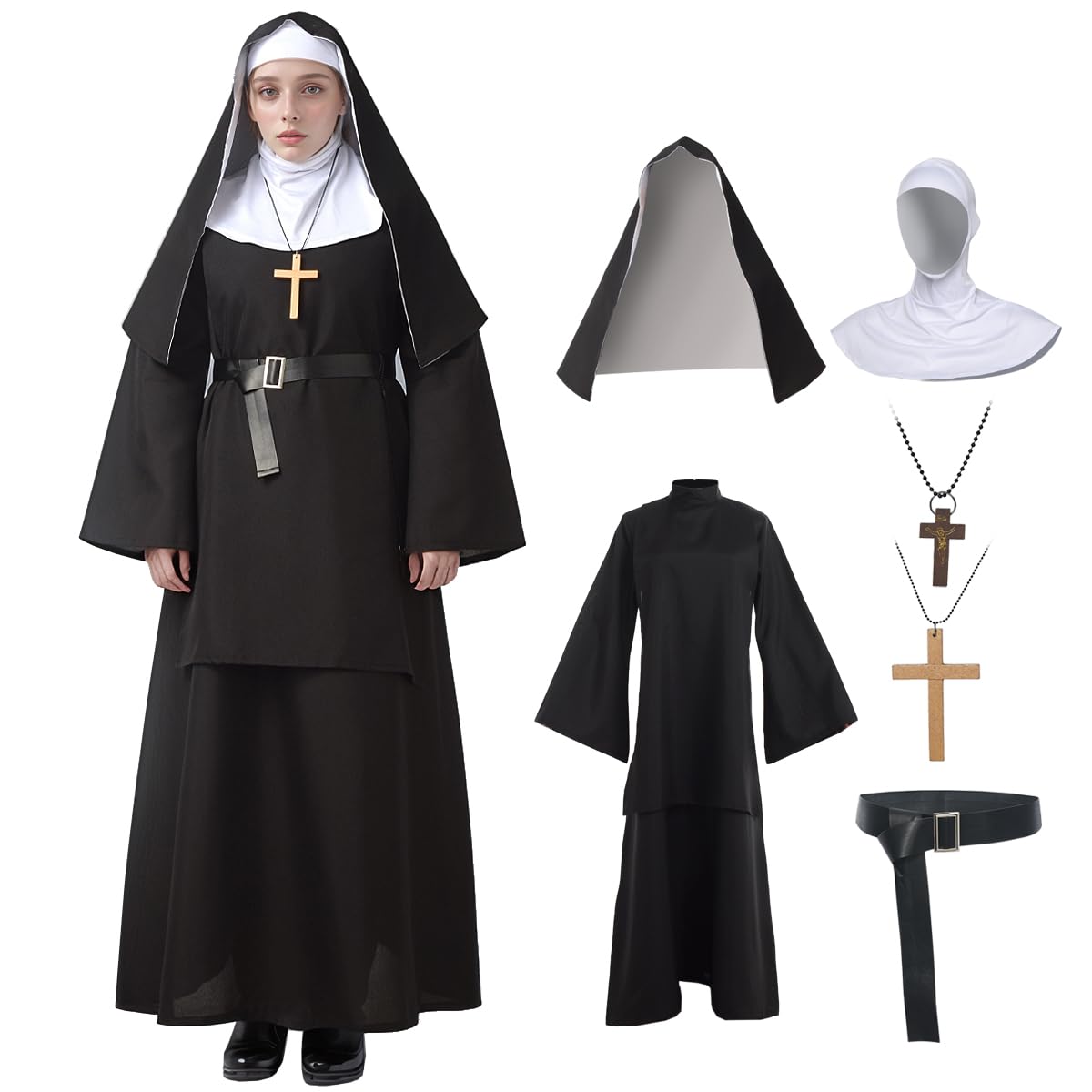 BPURB nun costume dress for Halloween cosplay