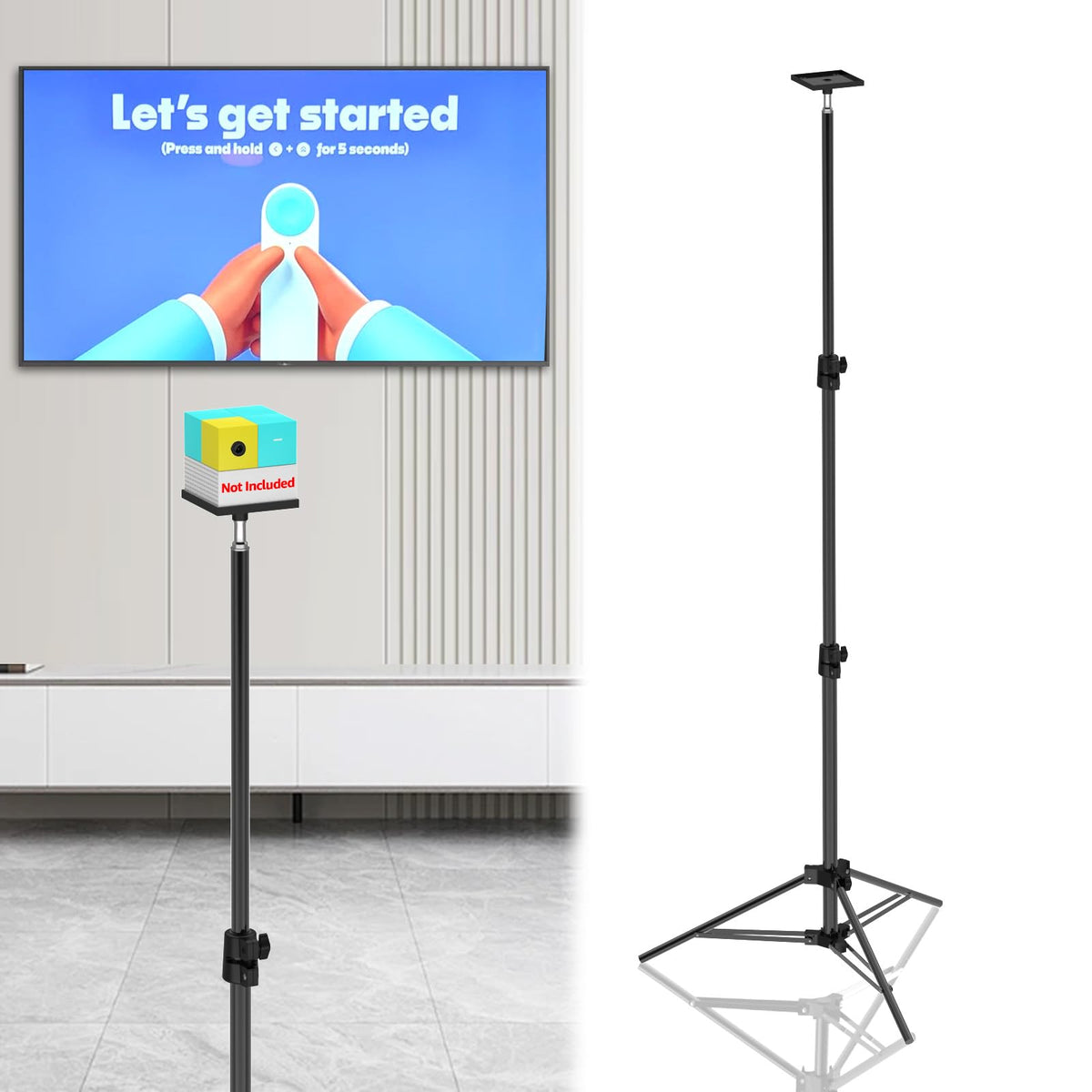 BQDQYBS Nex Playground tripod base provides stable support for secure gaming.