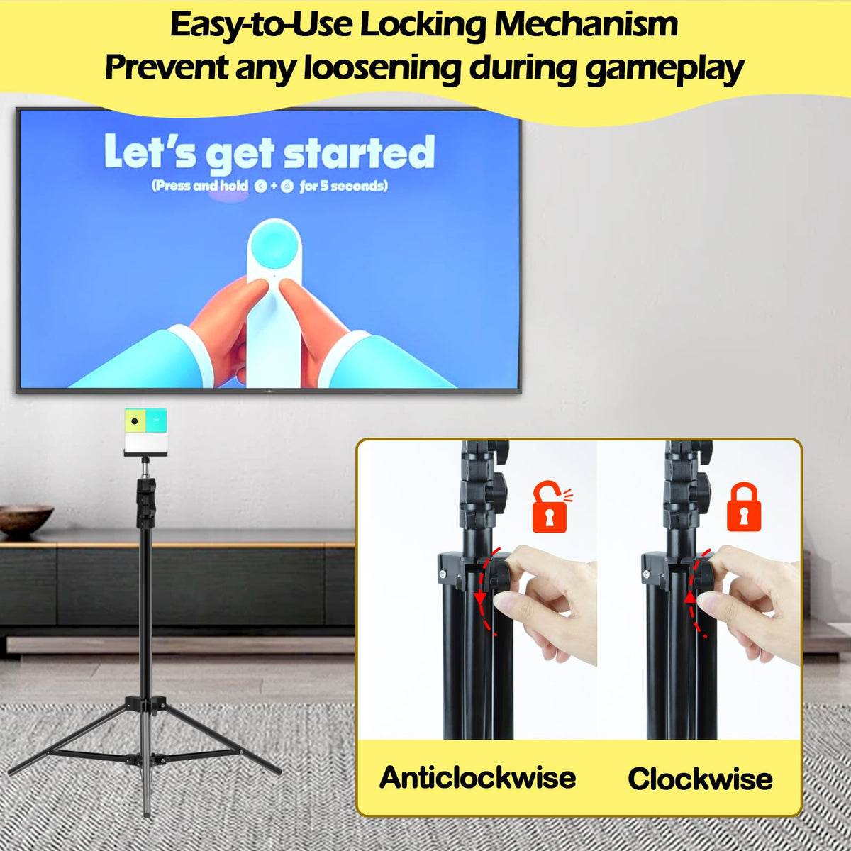BQDQYBS Nex Playground tripod durable construction withstands regular use.