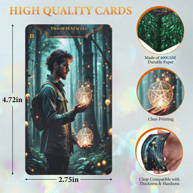 BQLXBABLT cards in a spread showing shuffling and handling feel