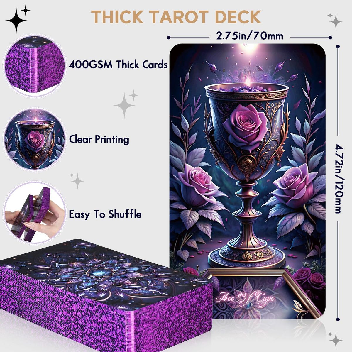 Luxurious storage box keeps BQLXBABLT tarot set organized