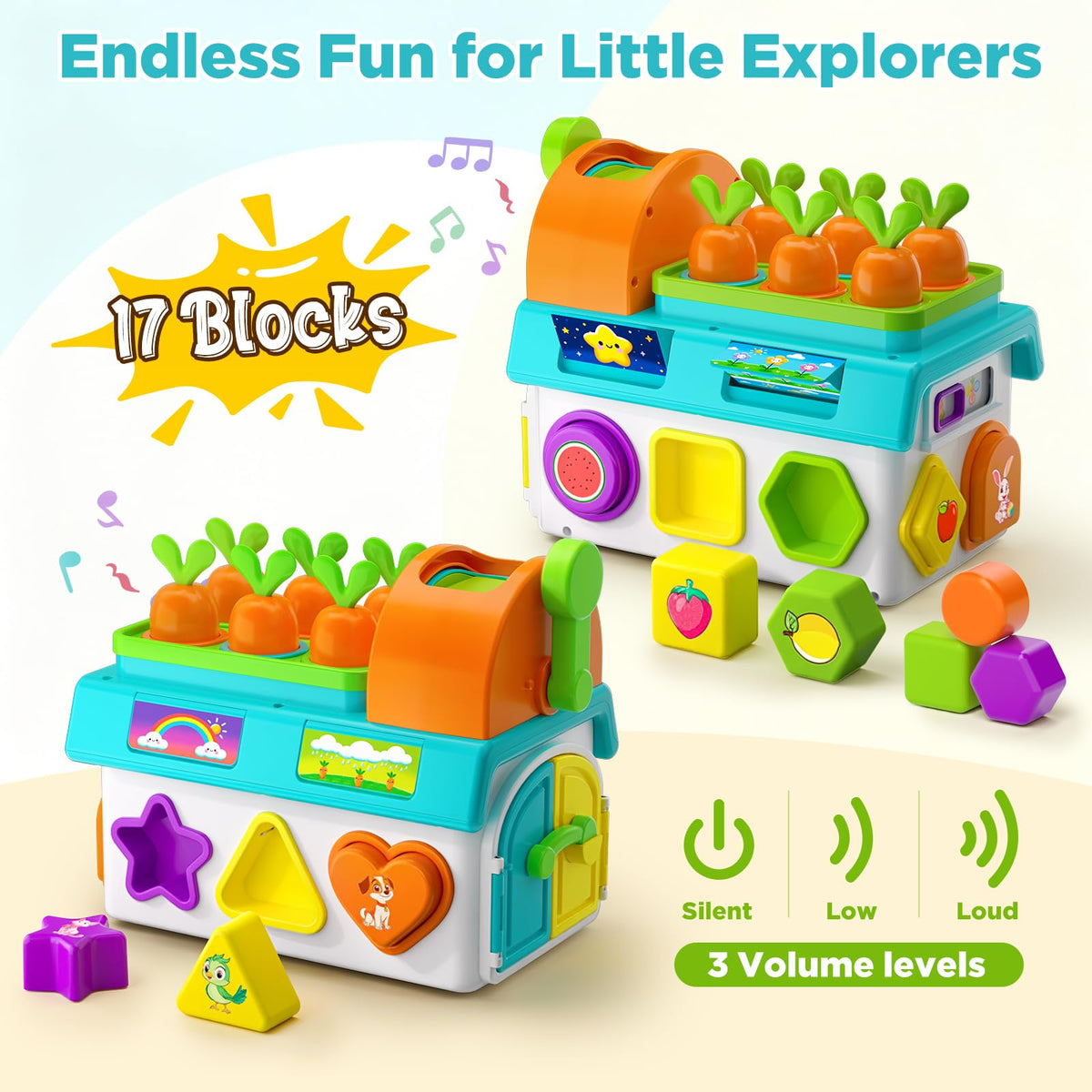 BQU Learning Toy pop-up play sparks imagination with interactive surprises.