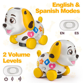 BQU Musical Puppy Toy packaged in a gift box for baby celebrations