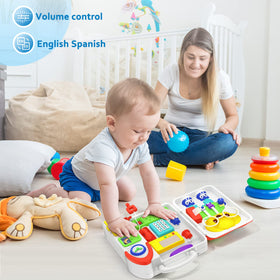 BQU Toddler Busy Board makes a thoughtful gift for ages 1-3.