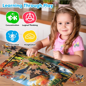 Bractowa 100-piece puzzle Large Piece Design offers easy grip for seniors and beginners